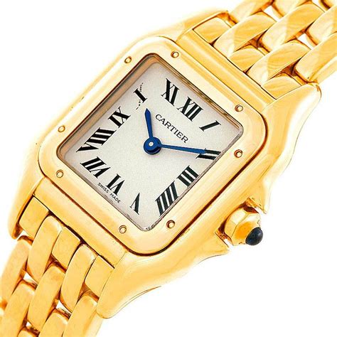 cartier gold watch ladies - Cartier panthere ladies watch.